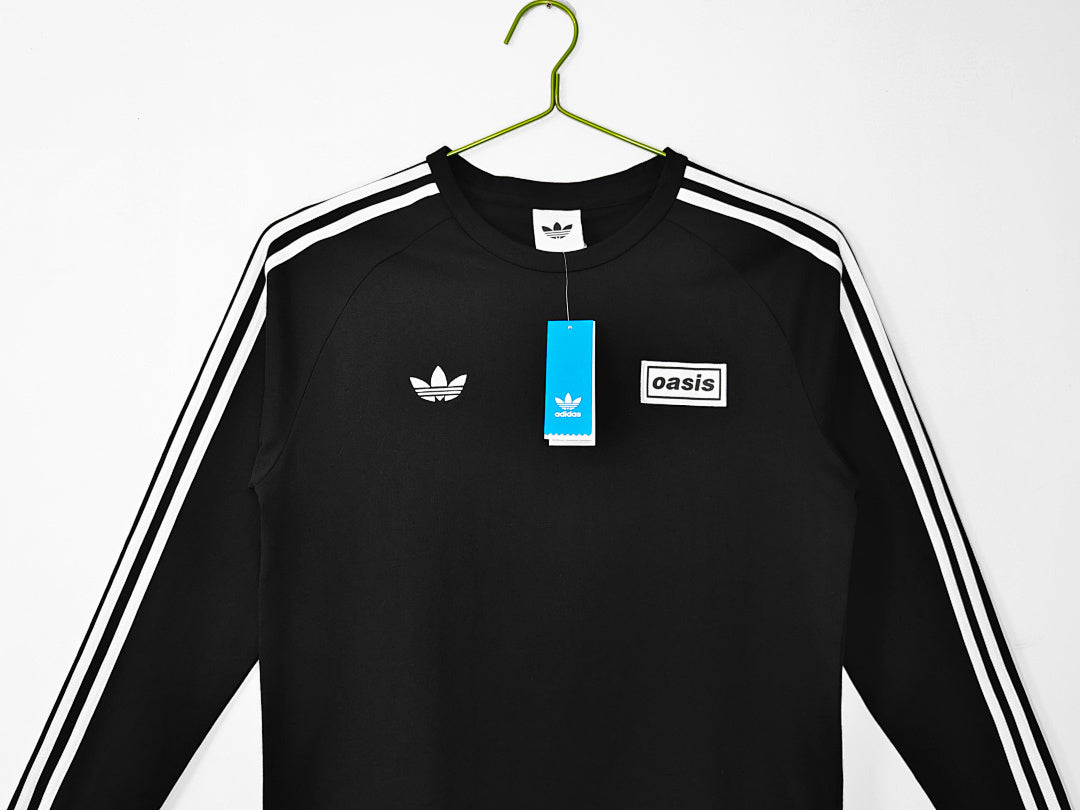 /26 Adidas x Oasis Tour Firebird Sports Hoodie Top Black S-XXL6