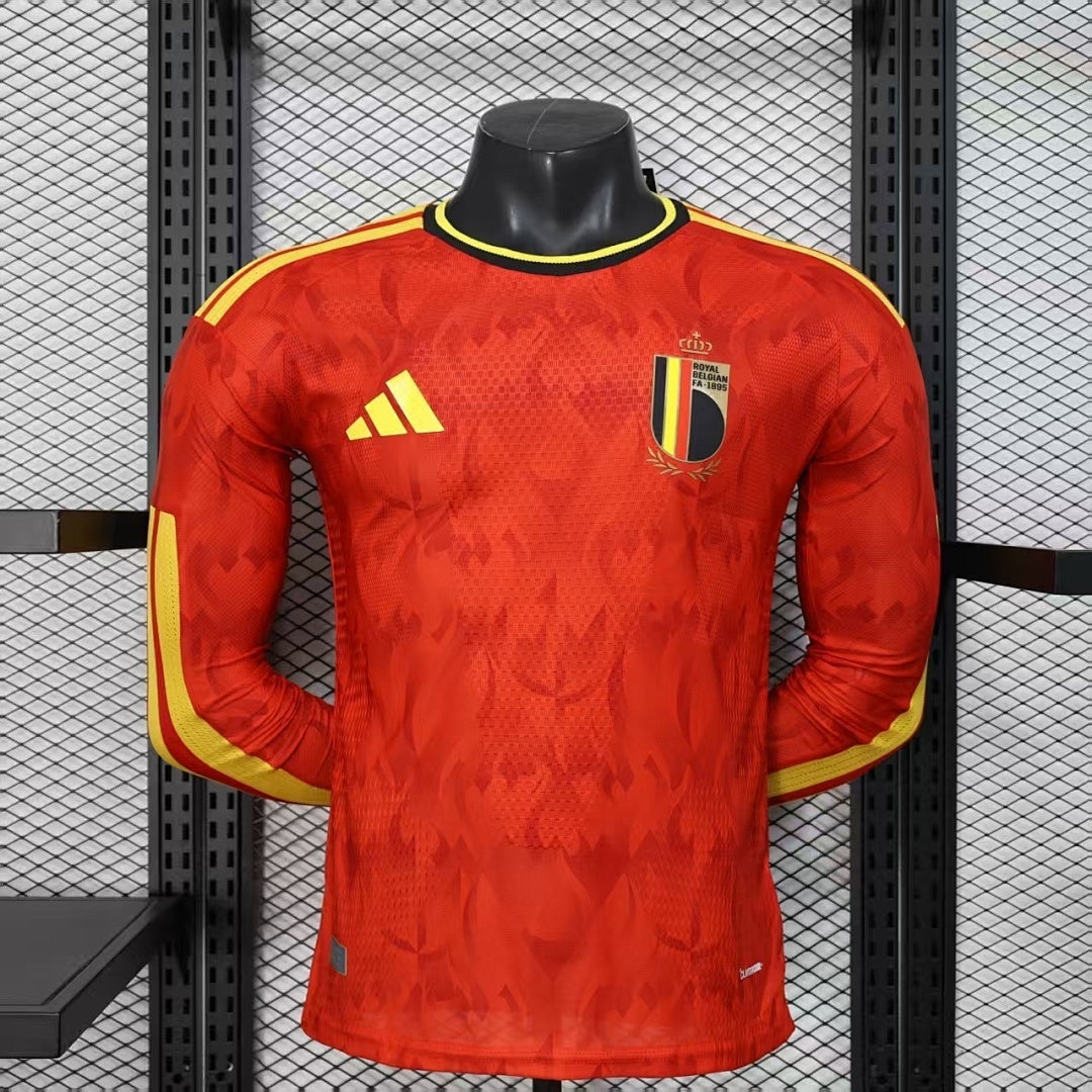 /27 Belgium home long sleeved Player Edition S-3XL5