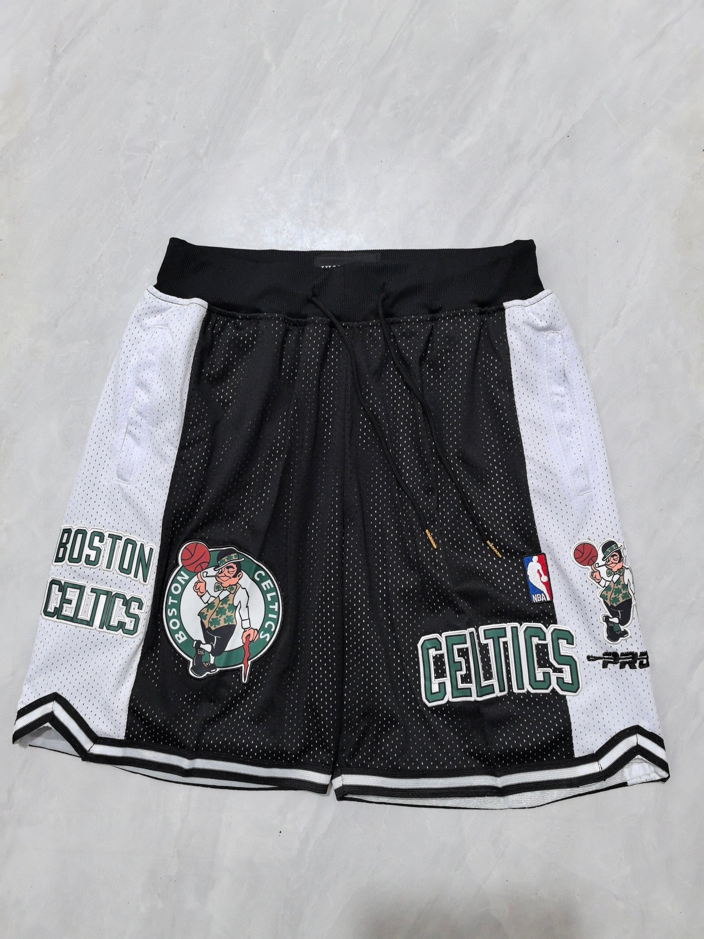 Celtics Black Pocket JUST DON Shorts S-XXL