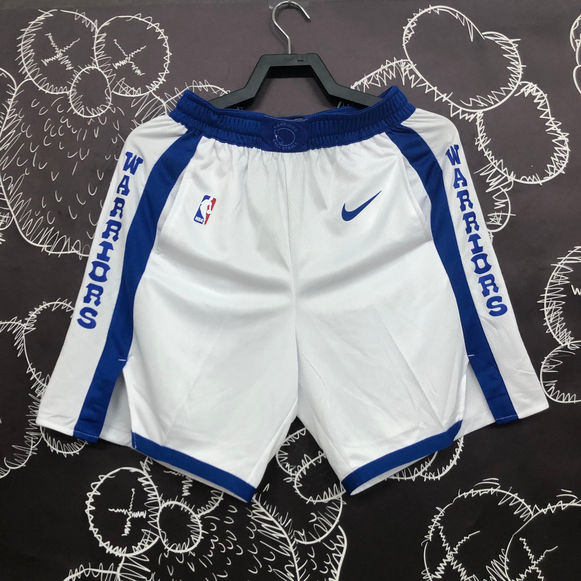 Warriors socks white shorts