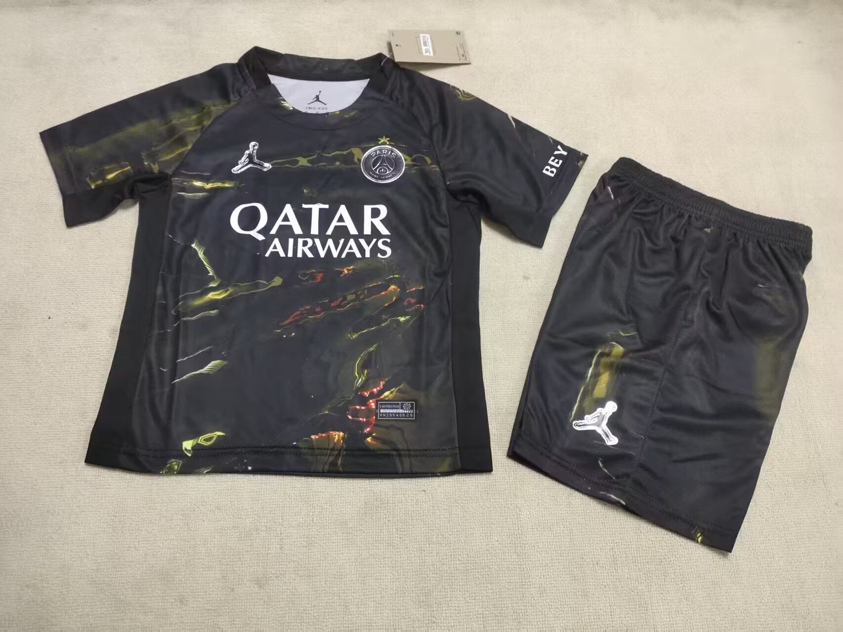 2026/27 Kids PSG 4th away (1-star) Soccer Jersey&amp;Size 16-28