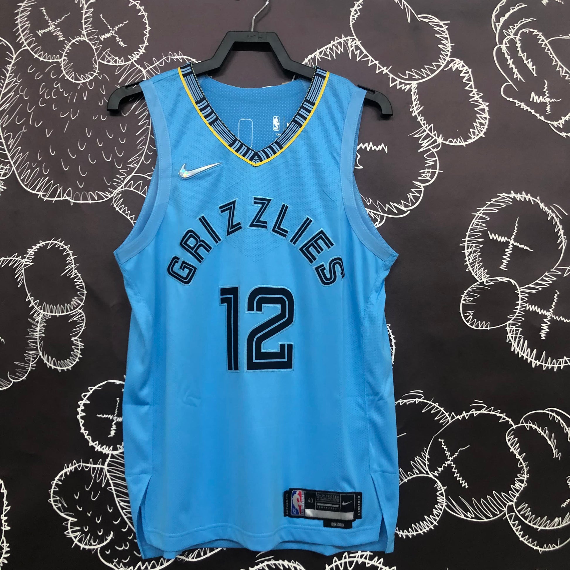 AU Player Edition: Grizzlies Blue No. 12 Morant