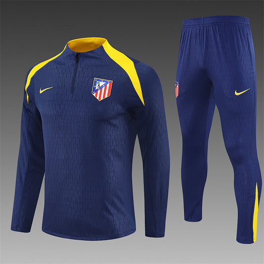/26 Atletico Madrid Blue Half Pull Training Suit (Adults&amp;Kids)8