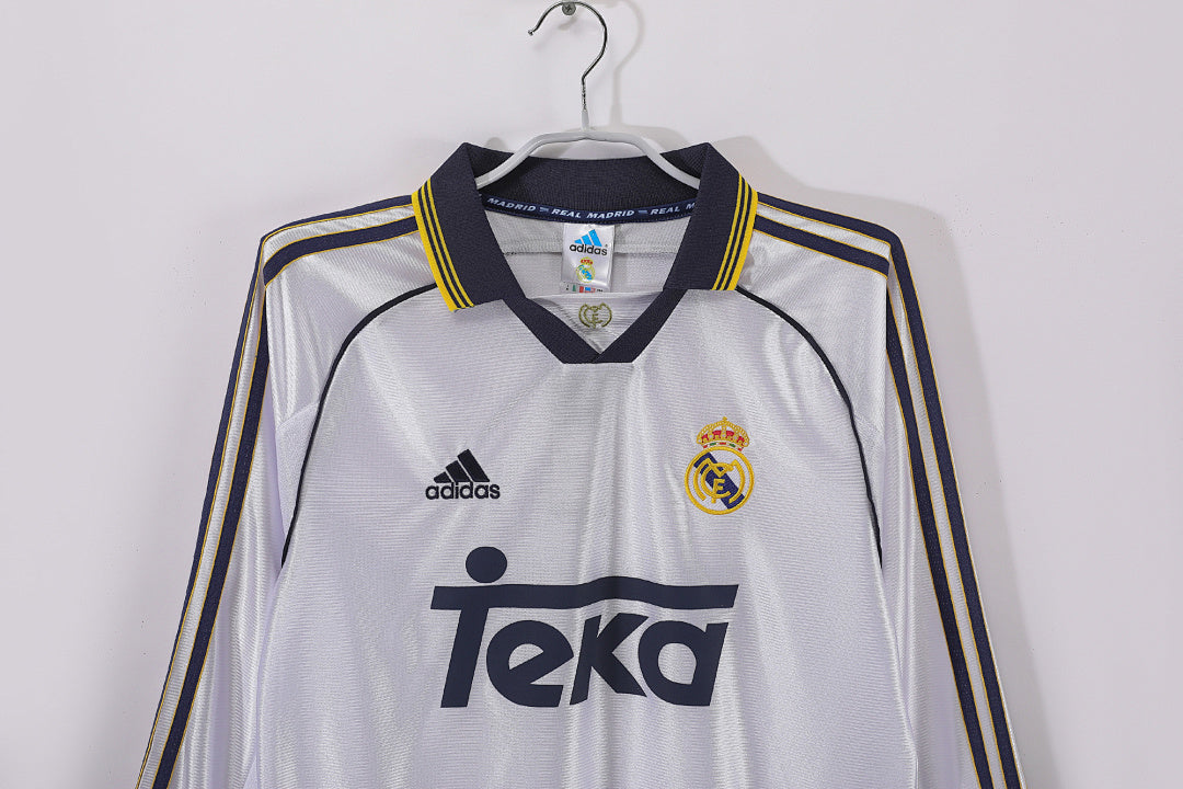 Retro 1998/00 Real Madrid home long-sleeved shirt S-XXL6