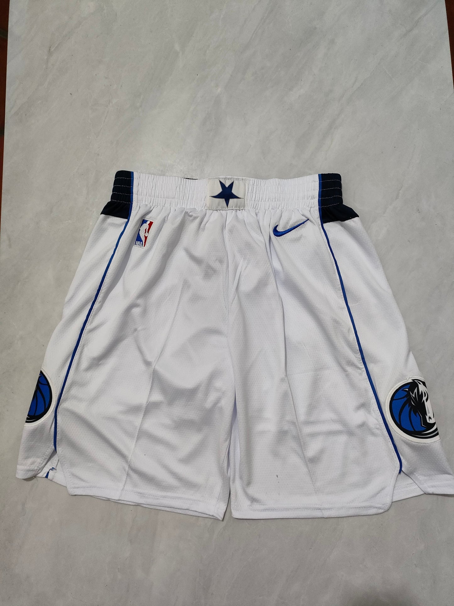 NBA Mavericks White Shorts