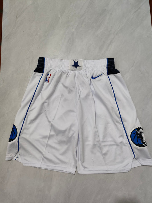 NBA Mavericks White Shorts