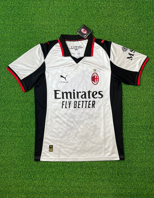 2025/26 AC Milan 4th away silver white goalkeeper soccer jersey S-4XL