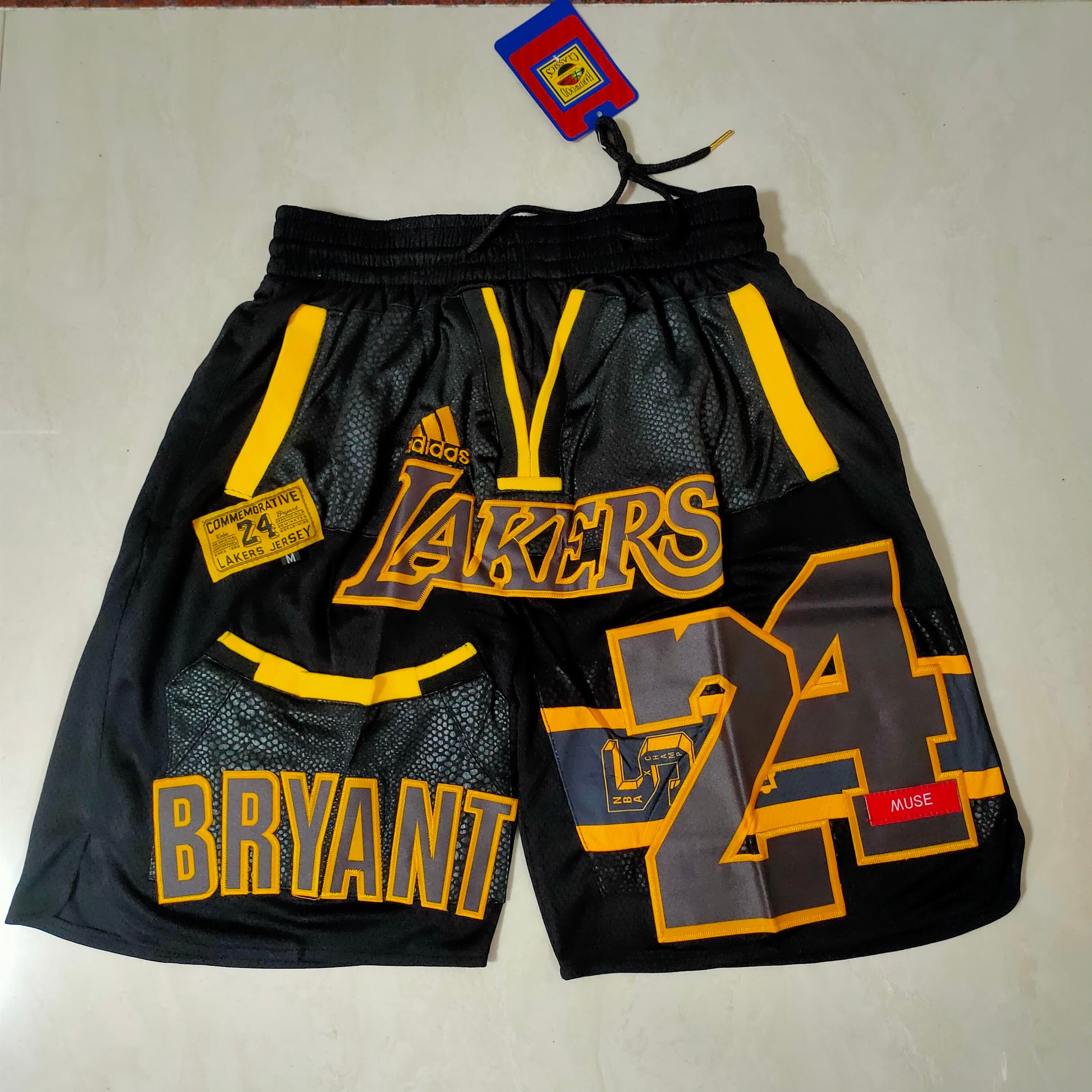 Lakers Kobe Black Pocket Shorts