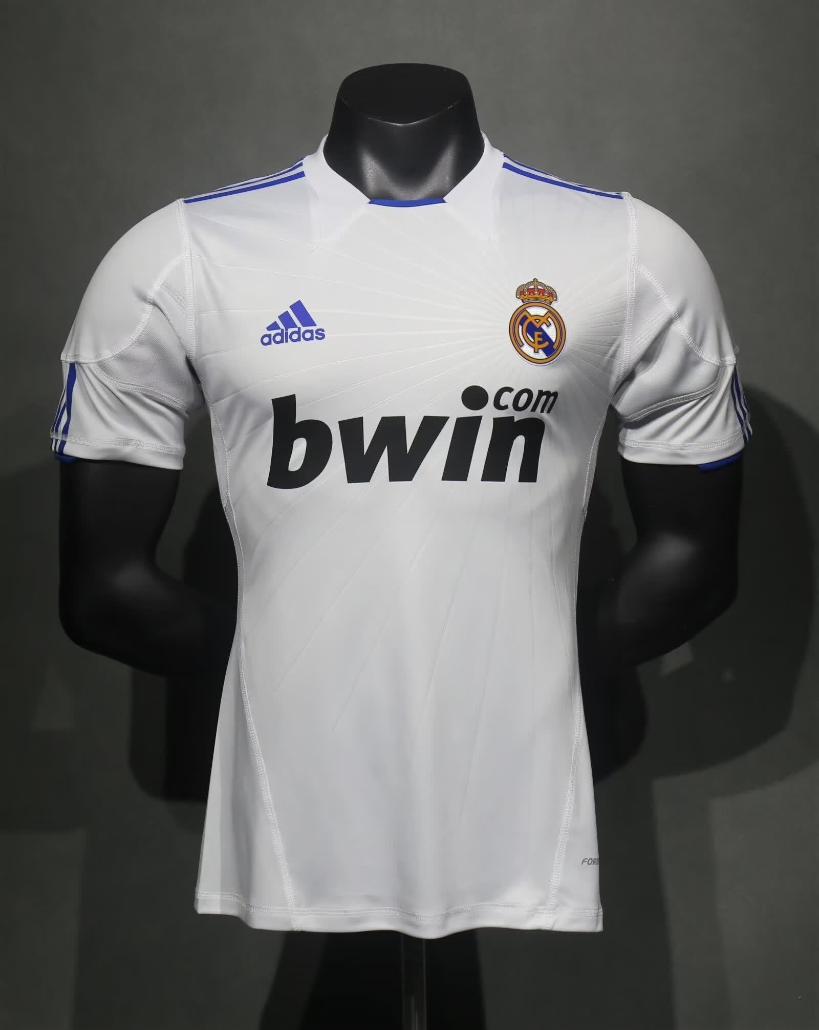 Retro 2010/11 Real Madrid Home Short Sleeve Player Edition S-3XL