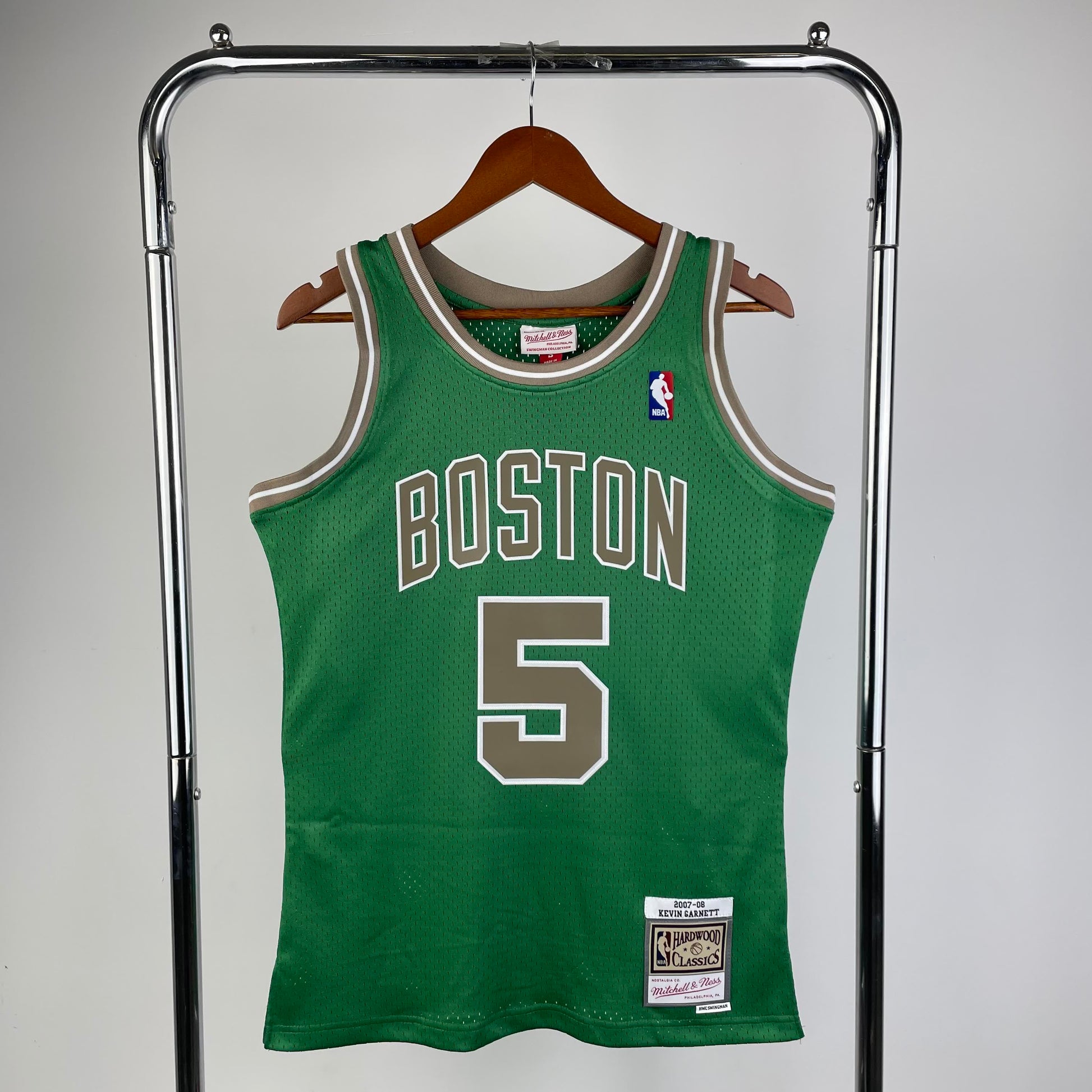 MN Heat Pressed Vintage Jersey: SW Celtics 07/08 Santa Fe 5 #Garnett