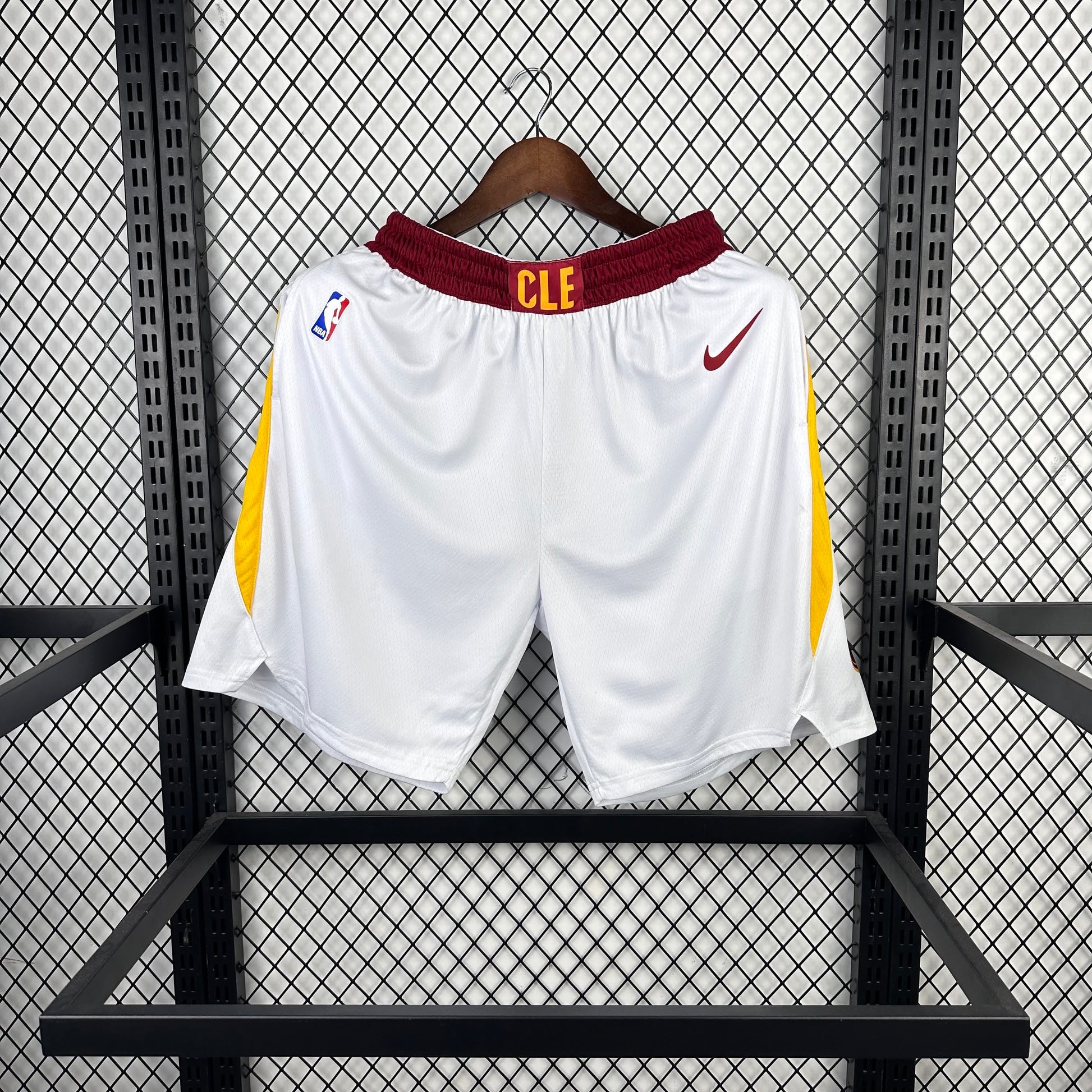21 season Cavaliers home white shorts