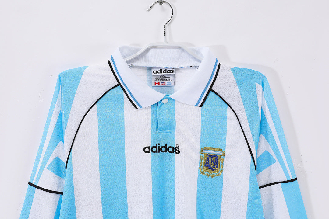 Retro 1996/97 Argentina home long-sleeved shirt S-XXL7