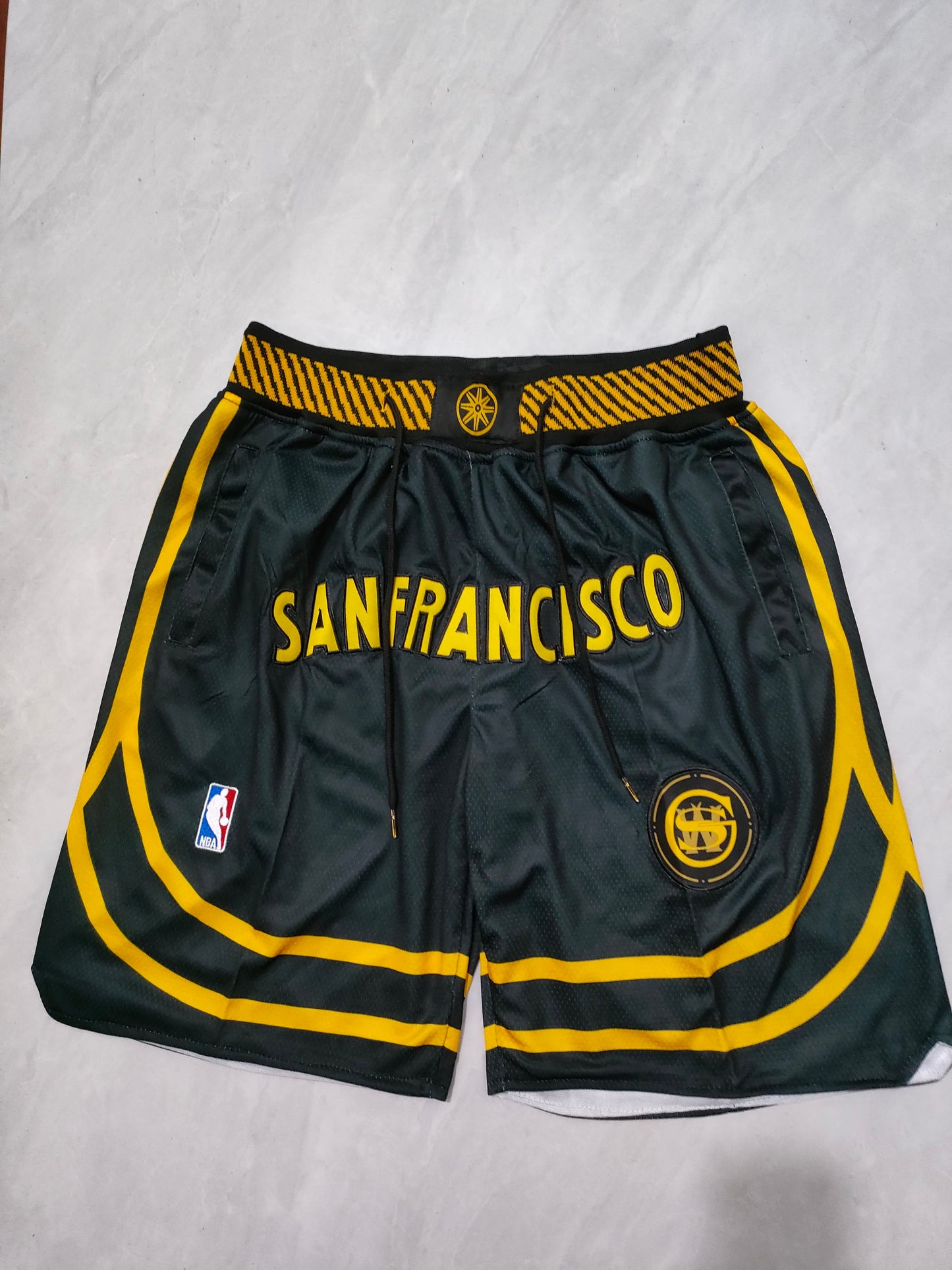 NBA Warriors Blue 24 Season City Edition Pocket Shorts
