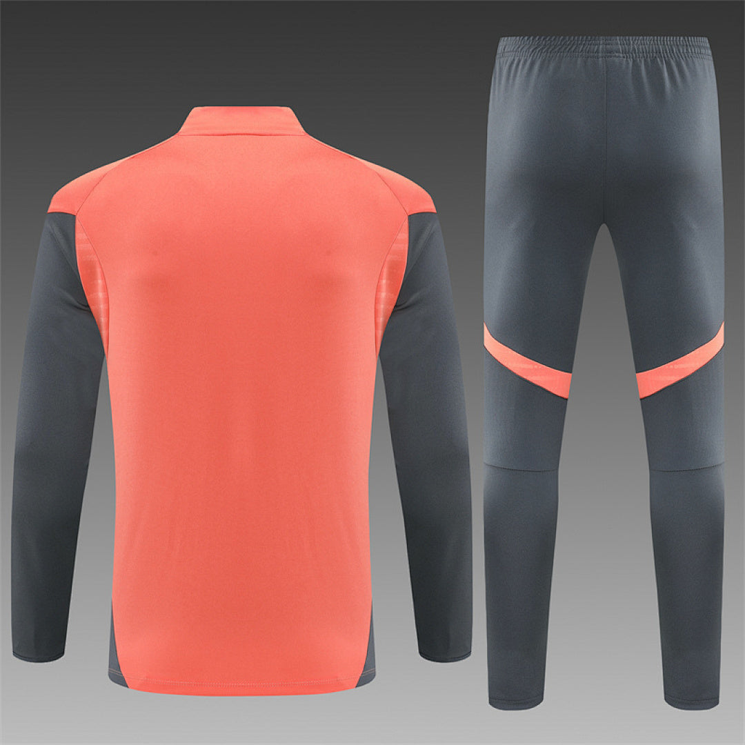 /26 Bayern Orange Half Pull Training Suit (Adults&amp;Kids)7