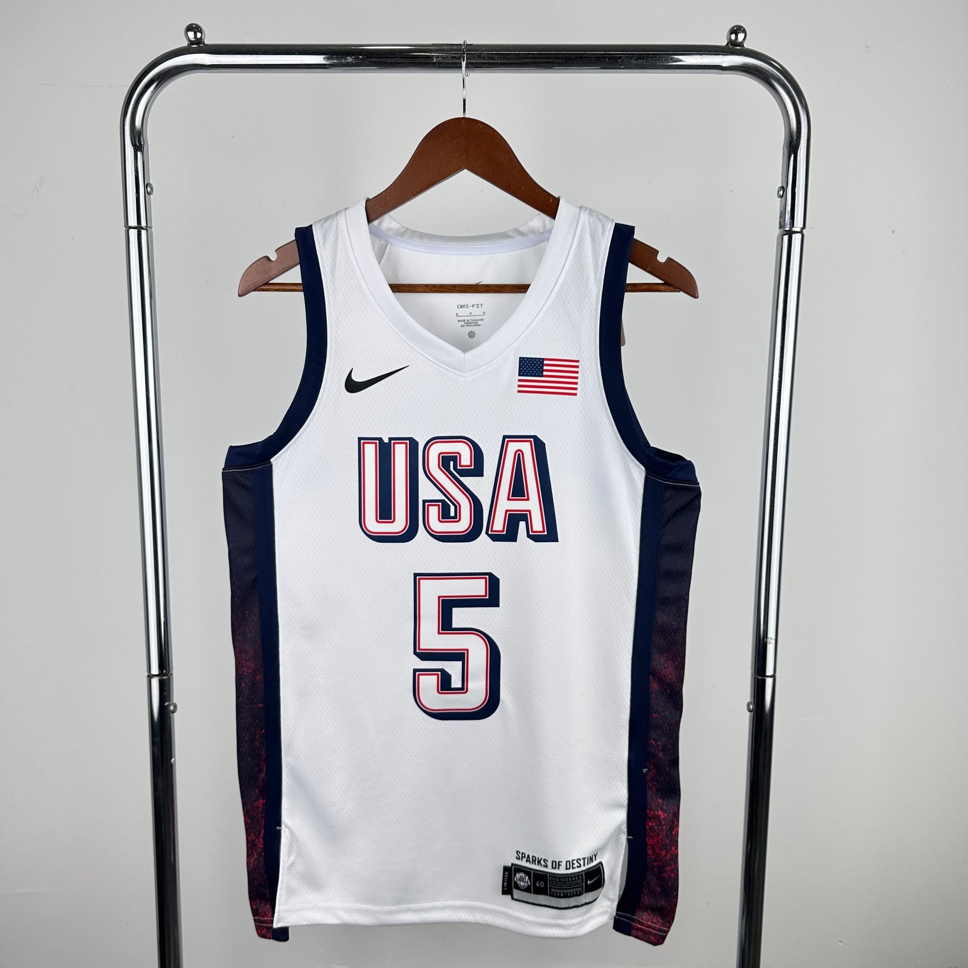 2024 Olympics US Team White 5 # Edwards