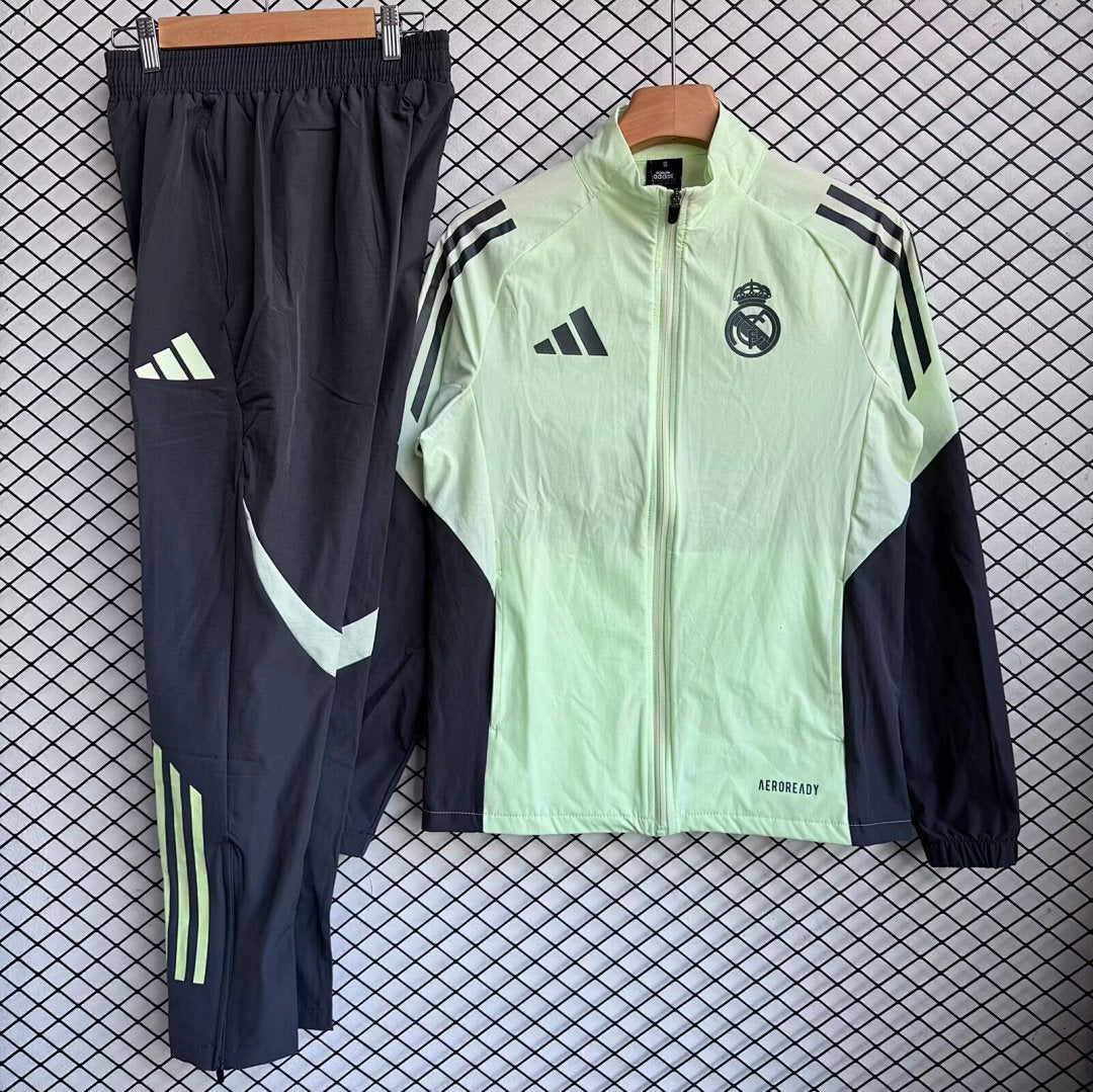 /26 Real Madrid Green Windbreaker Set S-XXL3