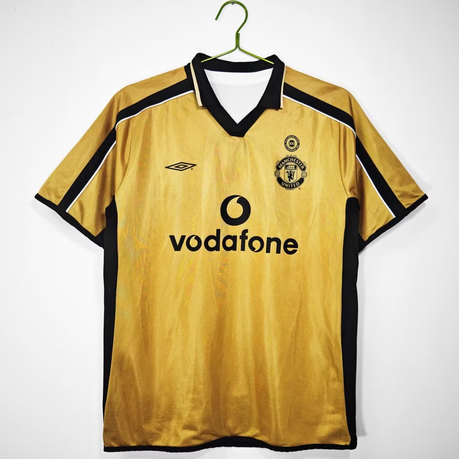 Retro 2001/02 Manchester United double-sided Centennial commemorative S-XXL