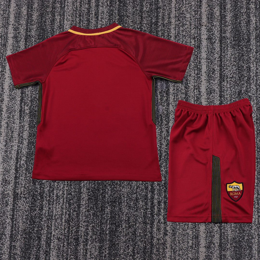 Retro Kids 2017/18 Roma Home Football Shirt&amp;Size16-287