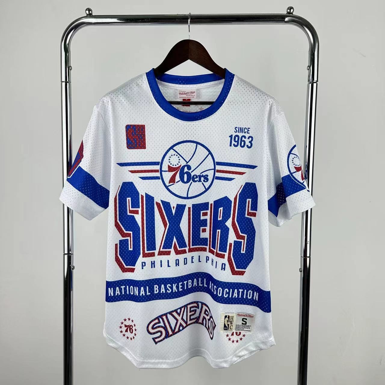 26th Philadelphia 76ers MN Retro Short sleeved NBA T-shirt S-XXL
