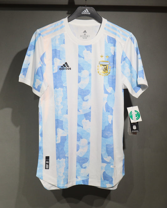 Retro 2021 Copa America Champion Argentina Home Player Edition S-3XL