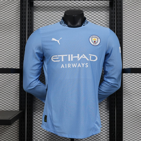 24/25 Long Sleeve Manchester City Home Player Edition S-XXL