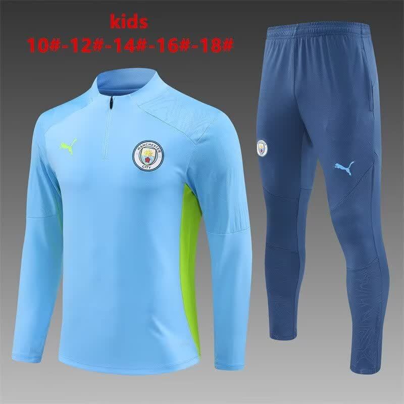 24/25 Kids # Manchester City Light Blue Size 10-18