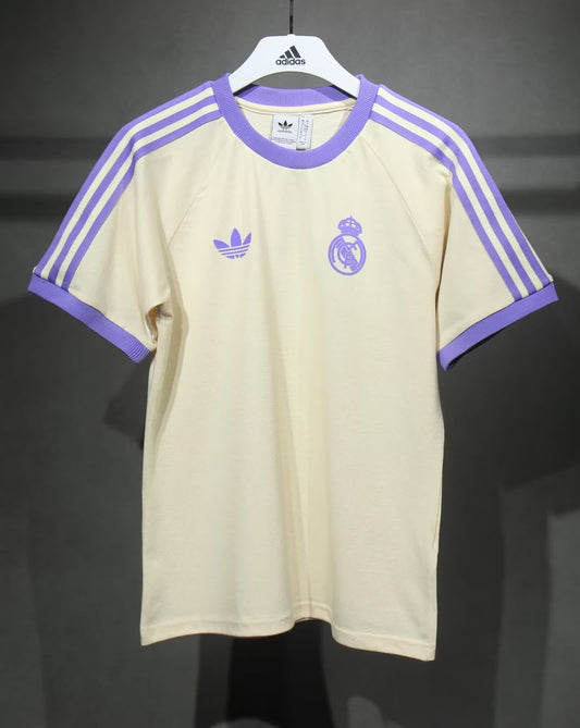 24/25 Real Madrid off white cotton T-shirt S-2XL