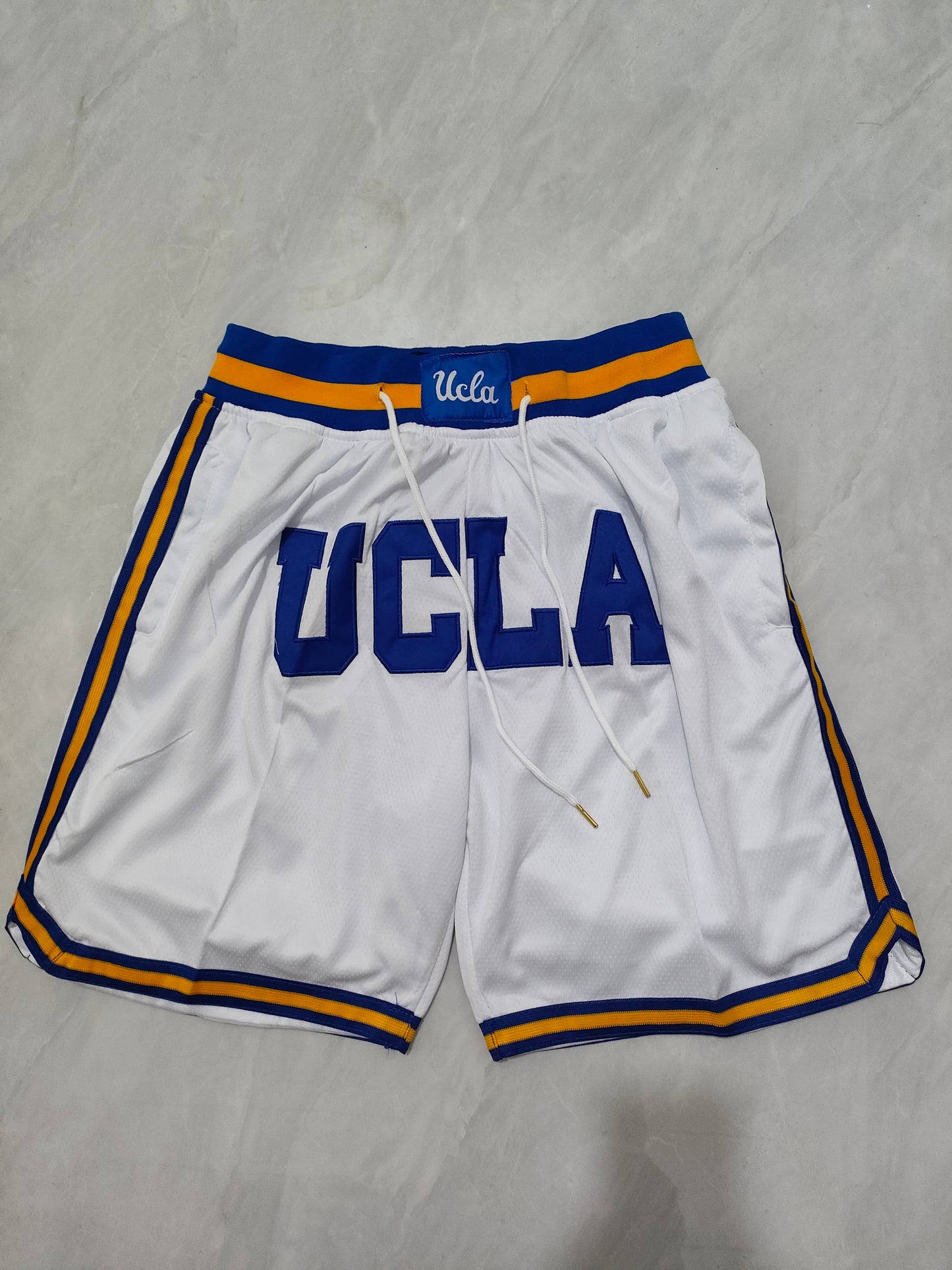 UCLA White Pocket Shorts S-XXL
