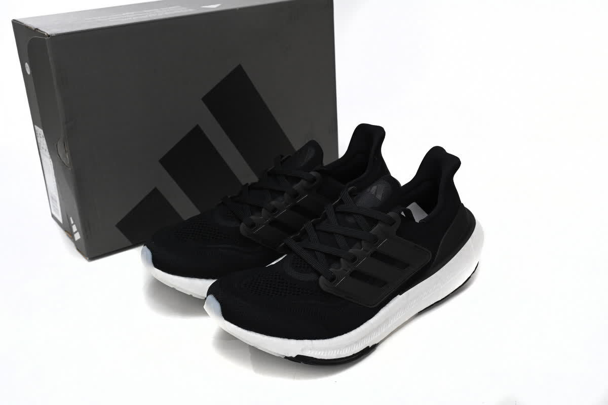 Black and White 8851-1 Adidas Ultra Boost 2023 LIGHT Black and White Size # 36- # 48 (with 46.5)