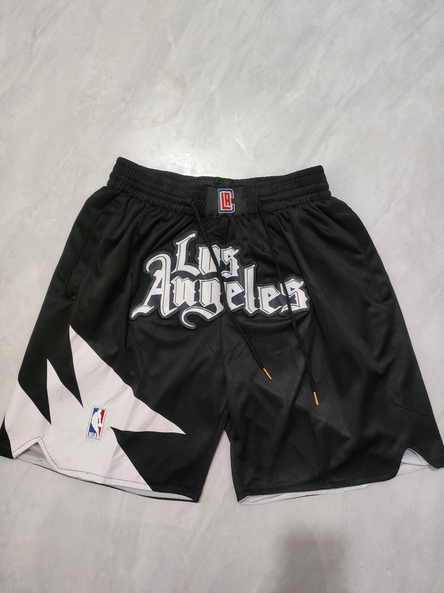 NBA Clippers Black Declaration Pocket Shorts S-XXL