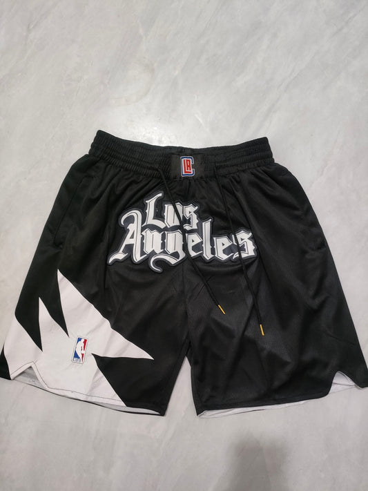 NBA Clippers Black Declaration Pocket Shorts S-XXL