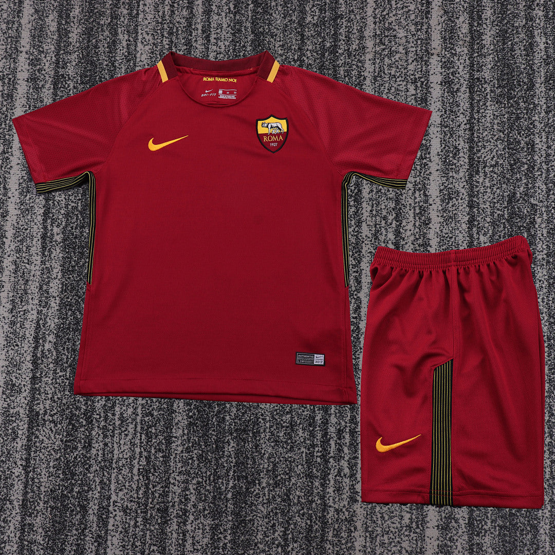 Retro Kids 2017/18 Roma Home Football Shirt&amp;Size16-287