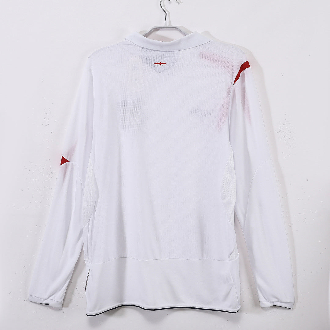Retro 2006 England Home Long Sleeve S-XXL6