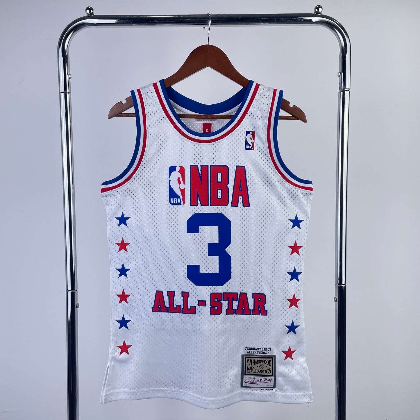 Vintage NBA jersey: 2003 All Star White 3 # Everson