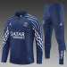 /26 Jordan PSG Royal Blue [Champions League Edition] Half Pull Training Suit (Adults&amp;Kids)7