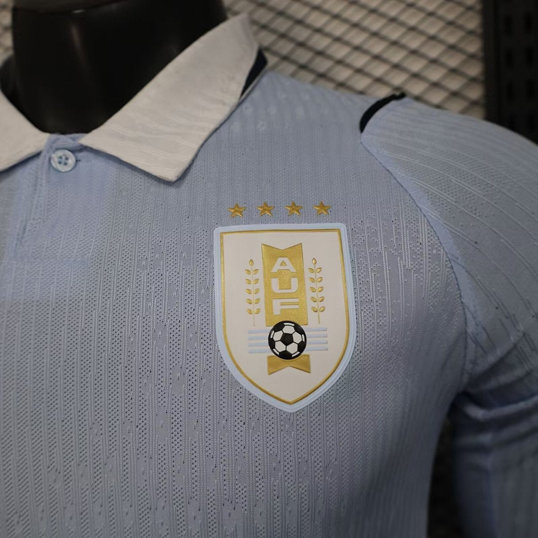 /27 Uruguay Home Long Sleeve Player Edition Yupoo Soccer Jerseys S-XXL6