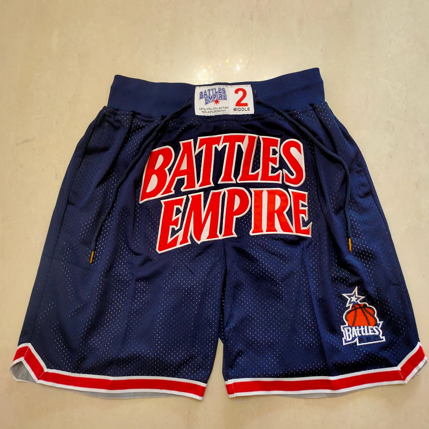 Empire Battle Dark Blue Pocket Shorts