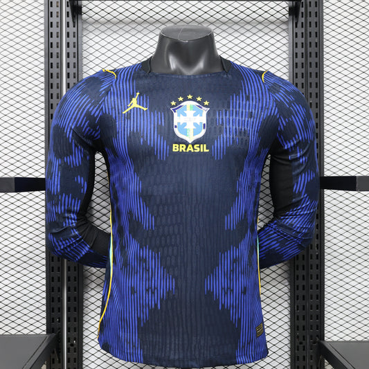 2026 Brazil Away Long Sleeve Player Version World Cup Jersey S-3XL