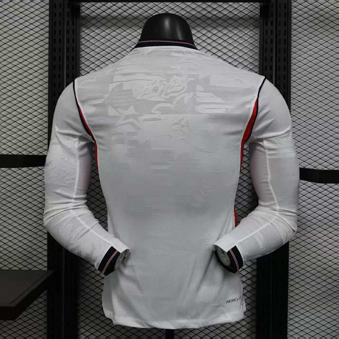 /27 England Home Long Sleeve Player Edition S-3XL5