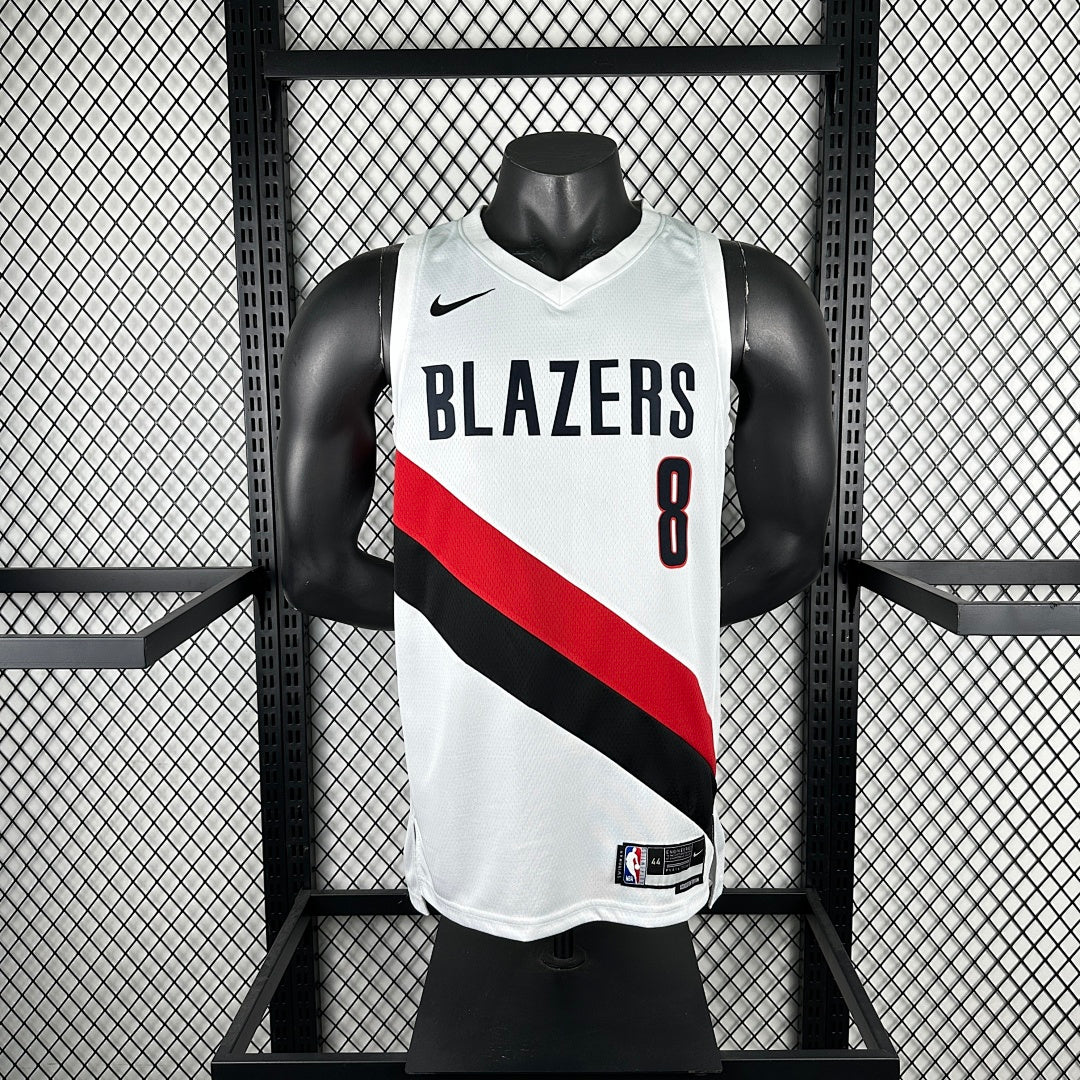 season Portland Trail Blazers home white 8 # Avdija NBA jersey S-XXL5