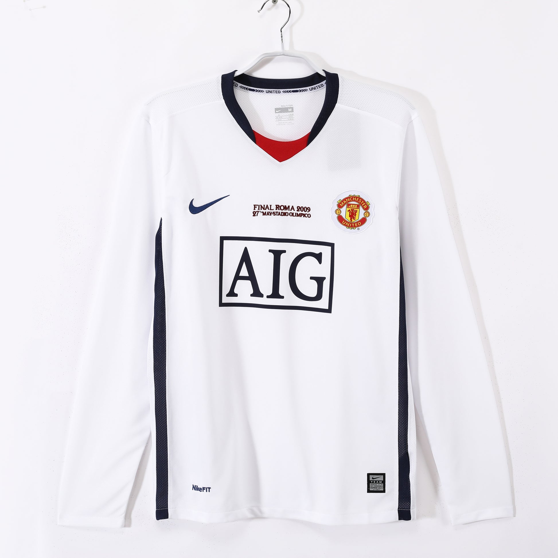 Retro 2008/09 Manchester United away UEFA Champions League long-sleeved shirt S-XXL