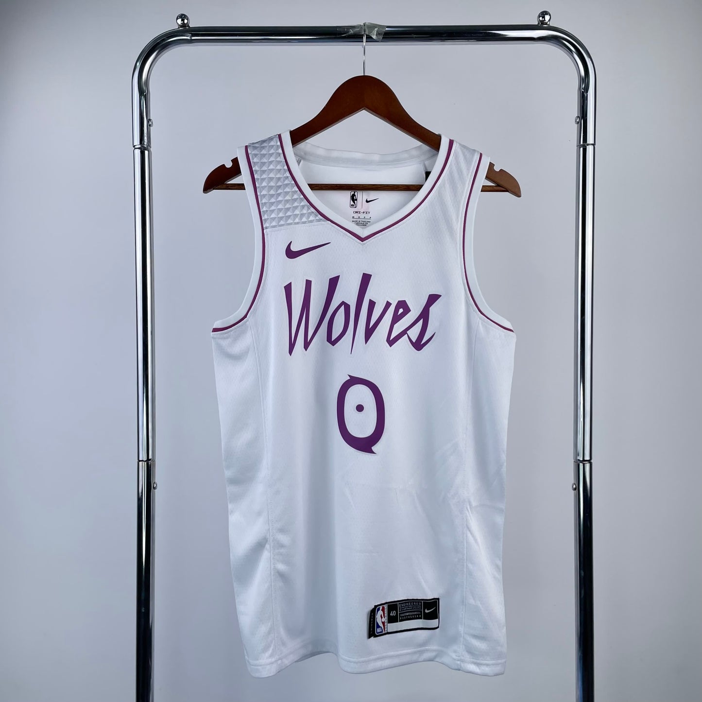 Timberwolves White Pink 0 # Russell