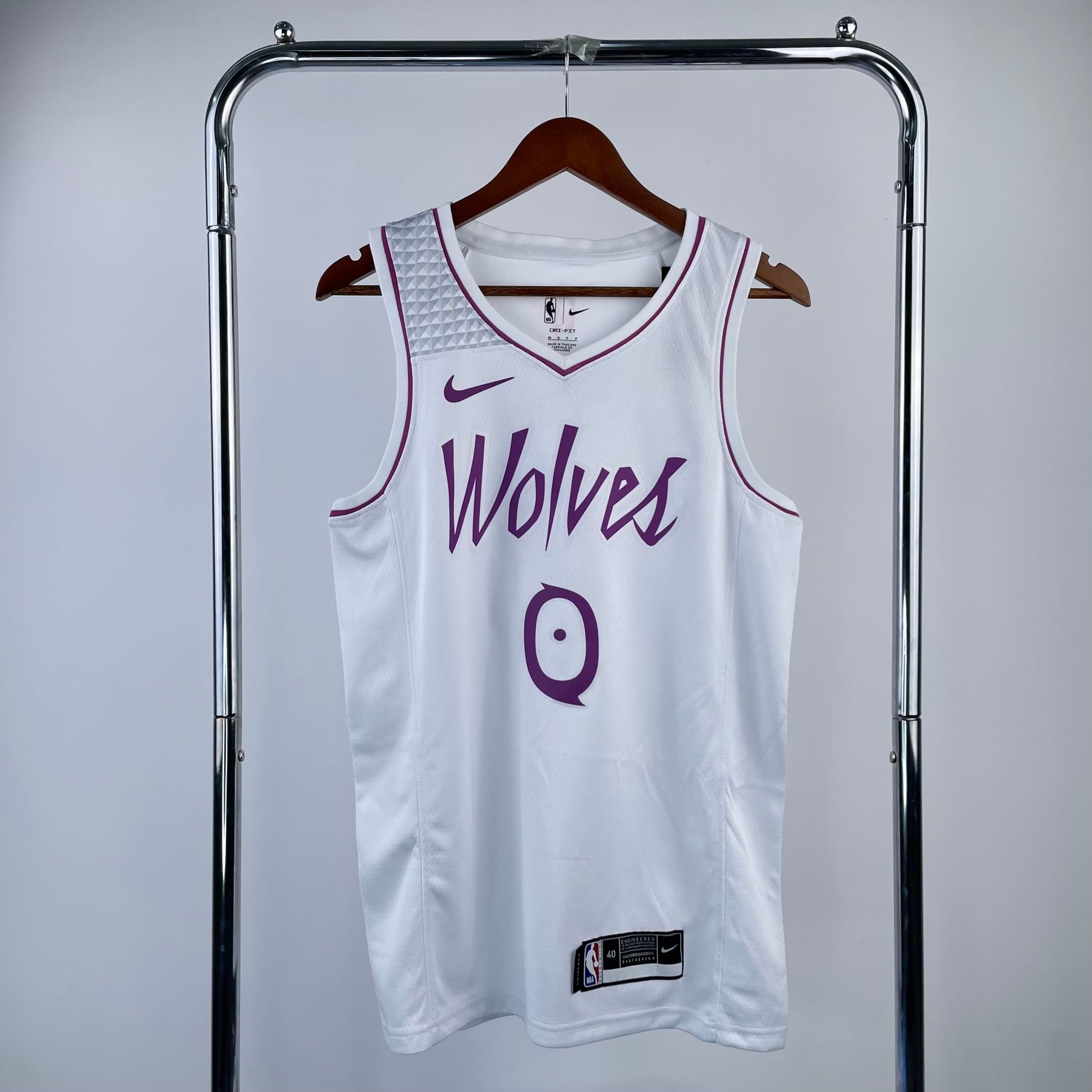 Timberwolves White Pink 0 # Russell