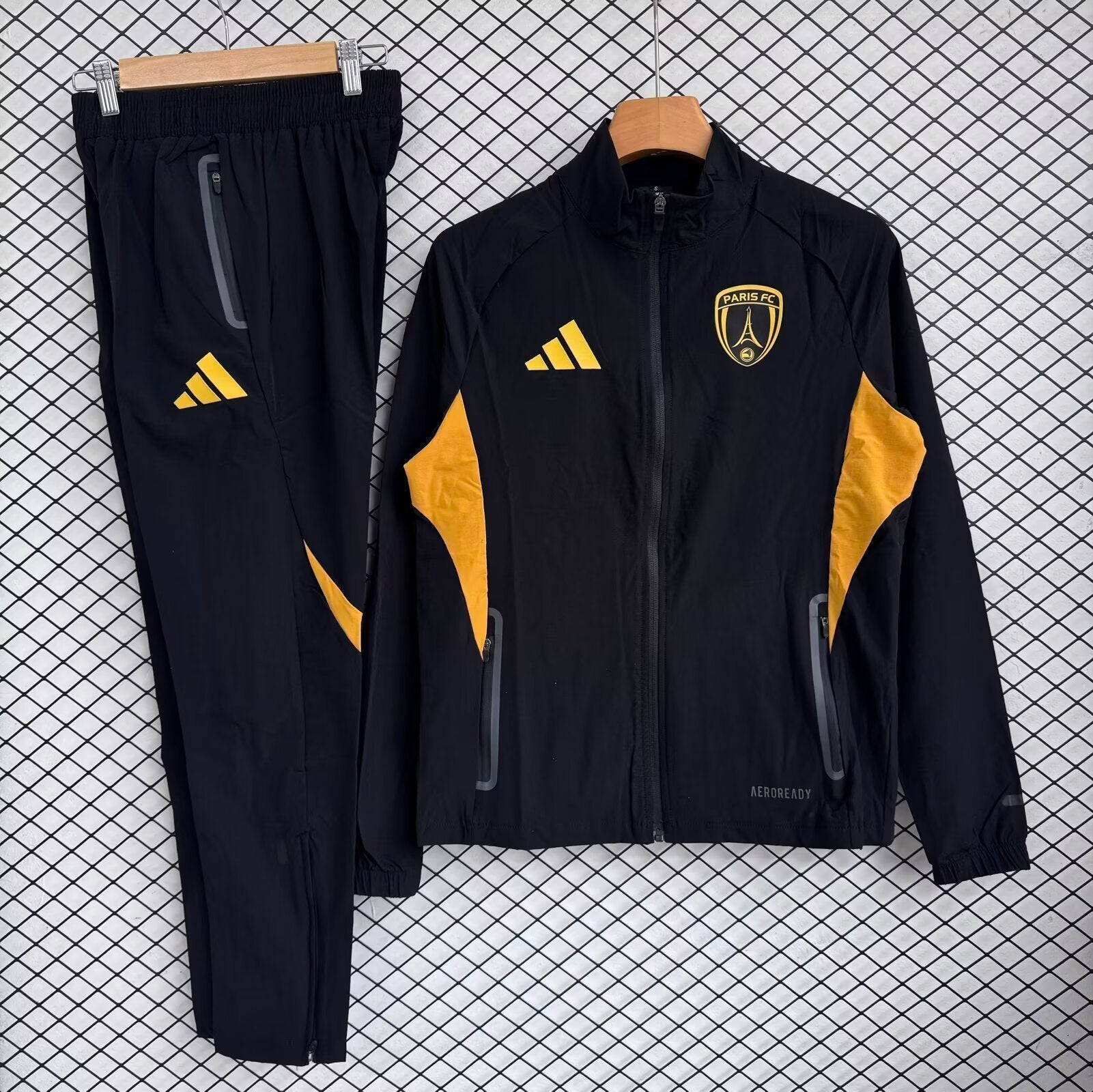 2025/26 PSG Black Windbreaker Set S-XXL