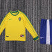 Retro Kids 1998 Brazil Home Long sleeved Football Shirt&amp;Size16-287