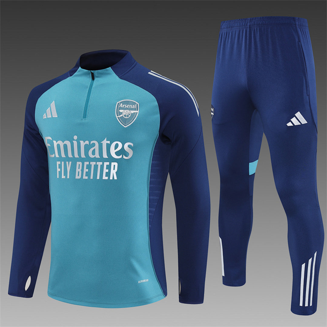 /26 Arsenal Green Half Pull Training Suit (Adults&amp;Kids)8