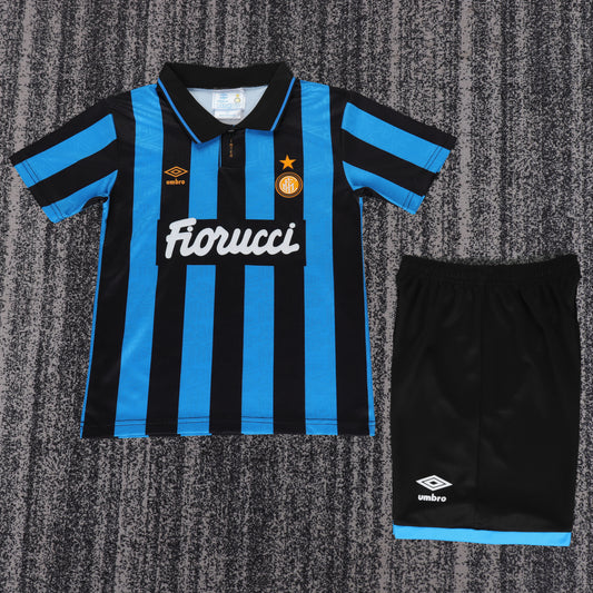 Retro Kids 1992/94 Inter Milan home football Jersey&amp;Size16-28