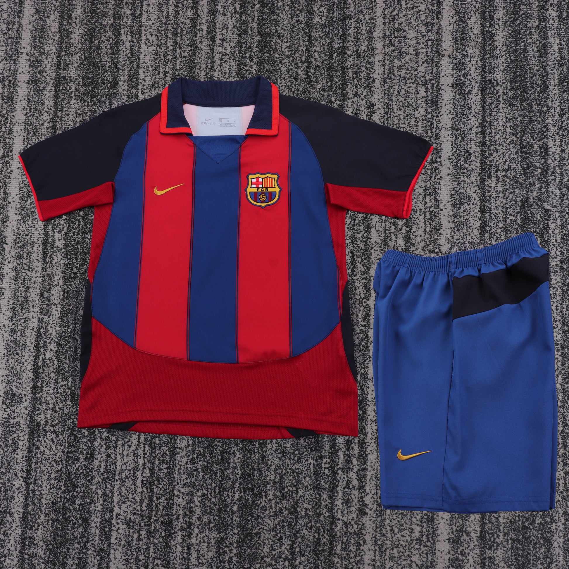 Retro Kids 2003/04 Barcelona home football shirt&amp;Size16-28