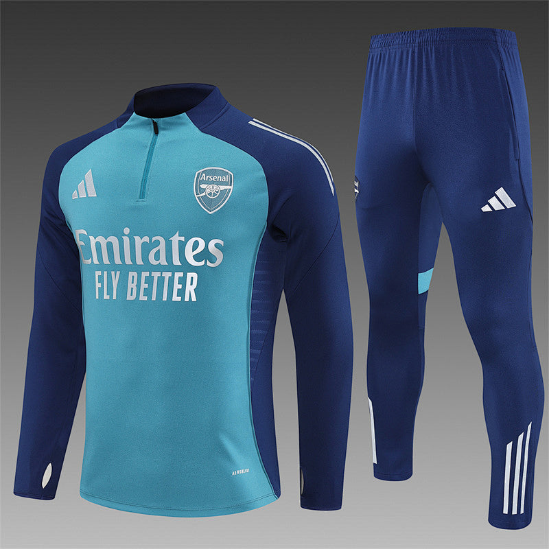 /26 Arsenal Green Half Pull Training Suit (Adults&amp;Kids)8