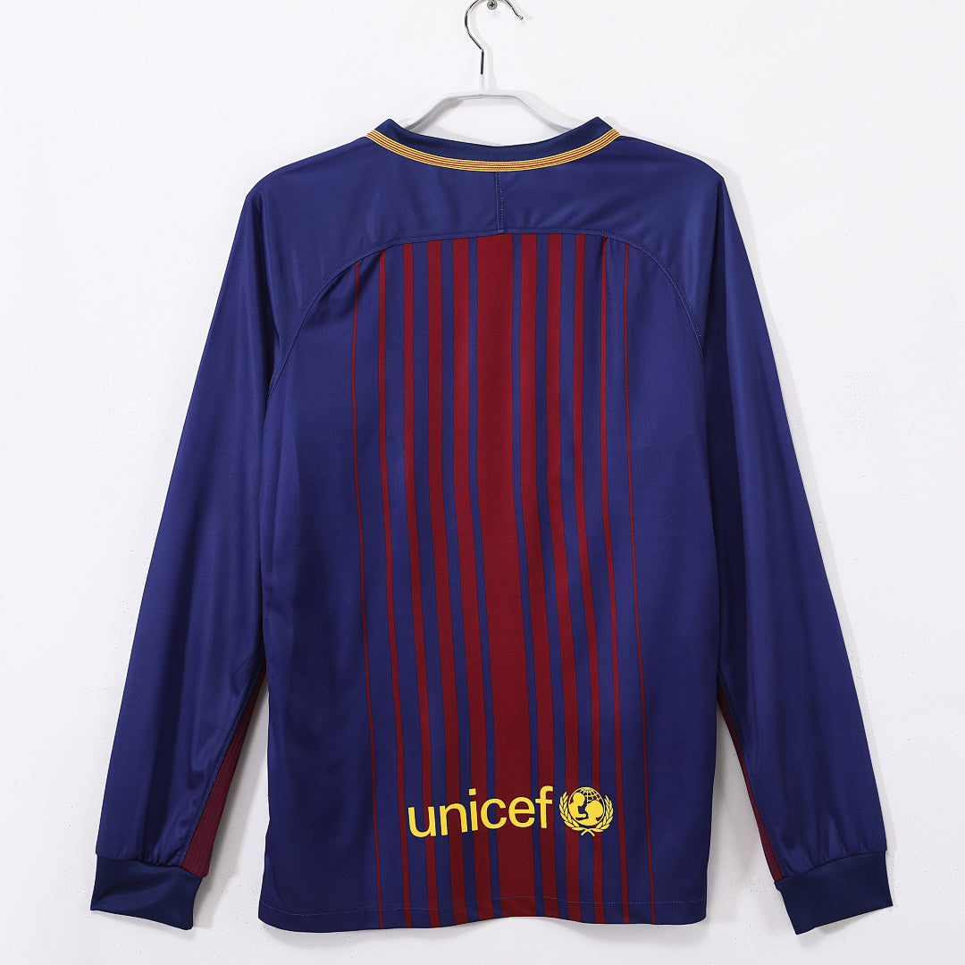 Retro 2017/18 Barcelona home long-sleeved shirt S-XXL6